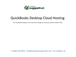 QuickBooks Desktop Cloud Hosting: A Smarter Way to Manage Accounting
