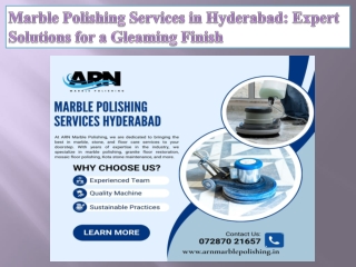 Marble Polishing Services in Hyderabad Expert Solutions for a Gleaming Finish