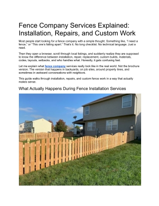 Fence Installation & Repairs Made Easy | Arrow Fence