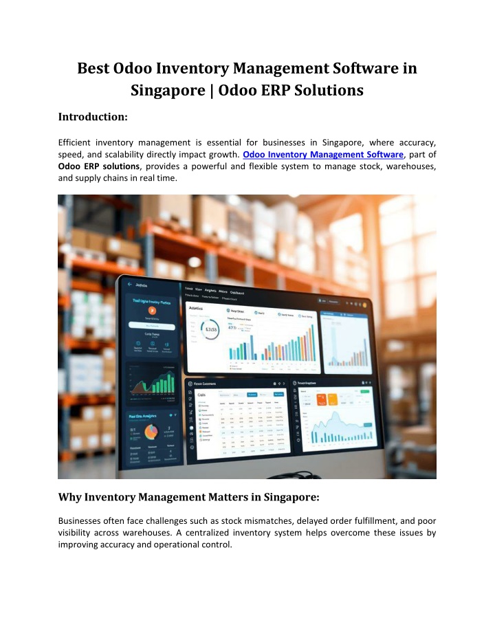 PPT - Best Odoo Inventory Management Software in Singapore | Odoo Erp ...