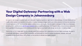 Web Design South Africa | Web Design Company South Africa