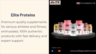 Elite Proteins: Protein Powder and Workout Supplement