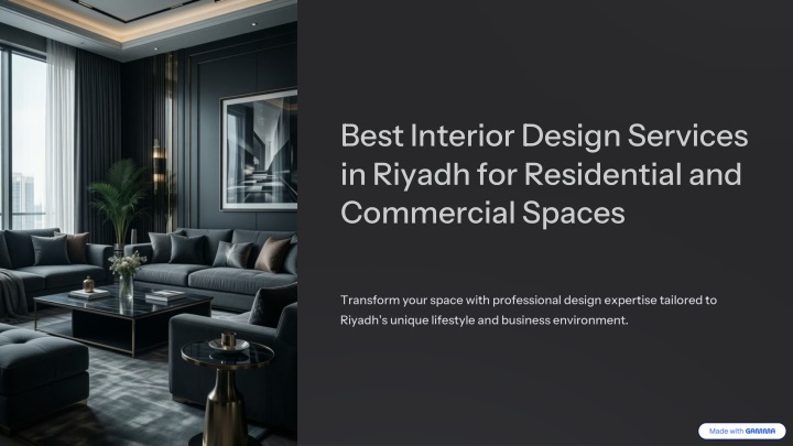 Innerspace Design Riyadh PPT - Best Interior Design Services in Riyadh for Residential and ...