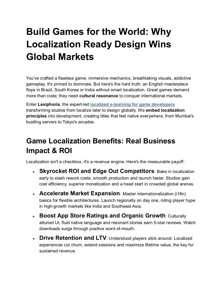 PPT - Game Localization Mastery: Build Global Hits with Lexiphoria ...