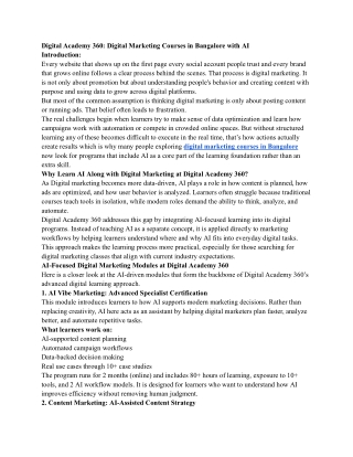 Digital Academy 360_ Digital Marketing Courses in Bangalore with AI
