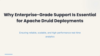 Why Enterprise-Grade Support Is Essential for Apache Druid