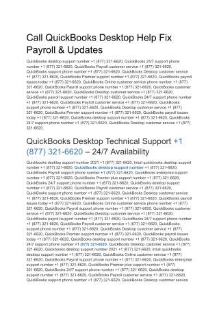 Call QuickBooks Desktop Help Fix Payroll & Updates