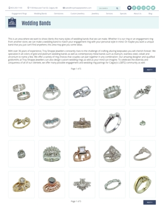 Diamond Wedding Bands in Calgary