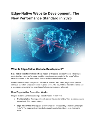 Edge-Native Website Development in 2026: Boost Speed, SEO & Core Web Vitals