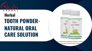 Herbal Tooth Powder for Natural Oral Care & Strong Teeth