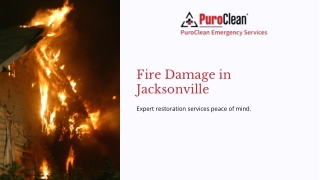 Fire Damage in Jacksonville