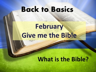 back to basics