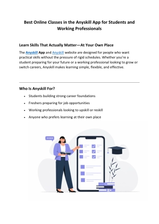 Learn Skills That Actually Matter—At Your Own Place