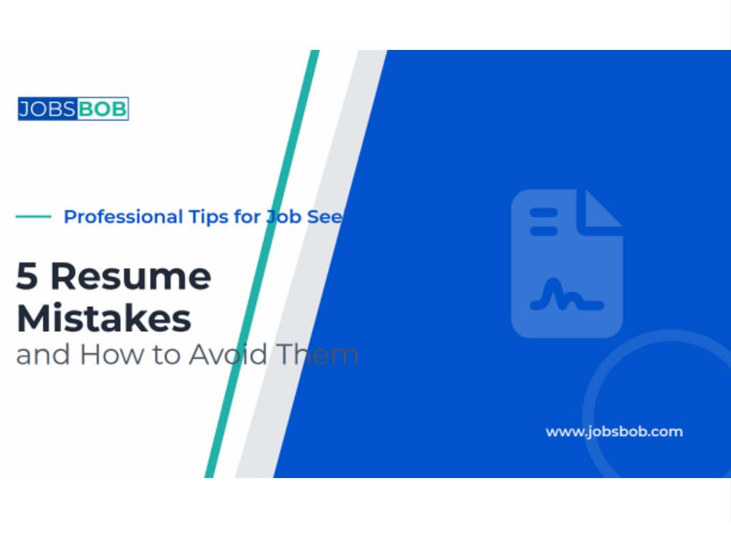 PPT - 5 Resume Mistakes and How to Avoid Them PowerPoint Presentation ...