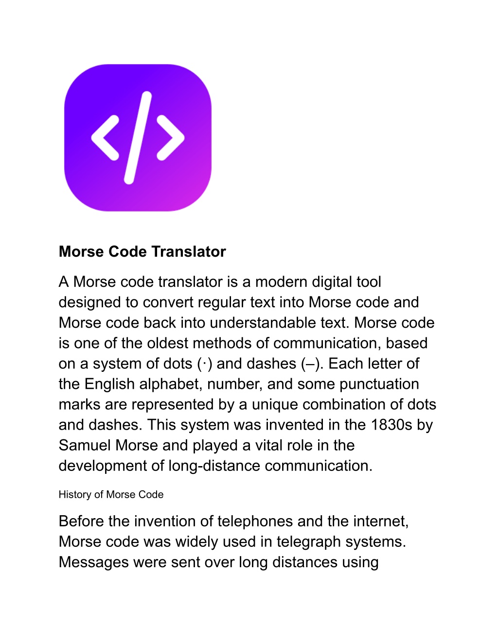 PPT - Best Morse Code Translator PowerPoint Presentation, free download ...