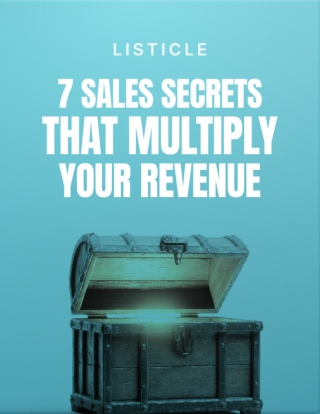 7 Proven Sales Secrets Listicle: A Ready-to-Use Lead Magnet for Fast Revenue Gro