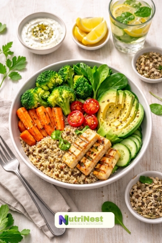 NutriNest Healthy Balanced Meal Bowl