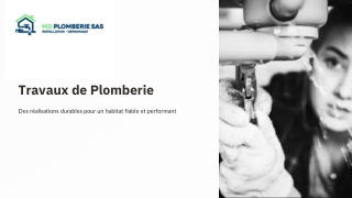 Travaux de Plomberie Professionnels et Réalisations Fiables
