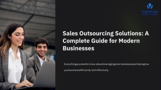 Sales Outsourcing Services for Business Growth