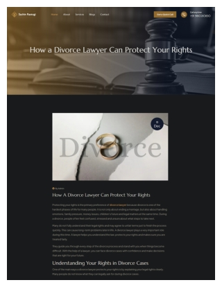 How a Divorce Lawyer Can Protect Your Rights – Expert Legal Guidance
