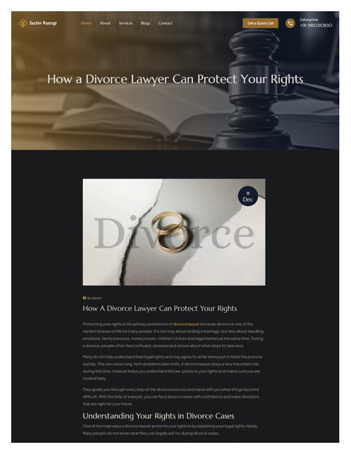 PPT - How a Divorce Lawyer Can Protect Your Rights – Expert Legal ...