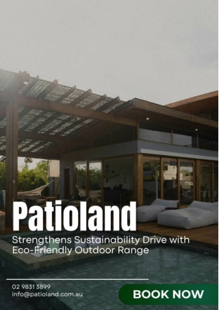 Patioland Strengthens Sustainability Drive with Eco-Friendly Outdoor Range