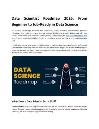 Data Scientist Roadmap 2026_ From Beginner to Job-Ready in Data Science