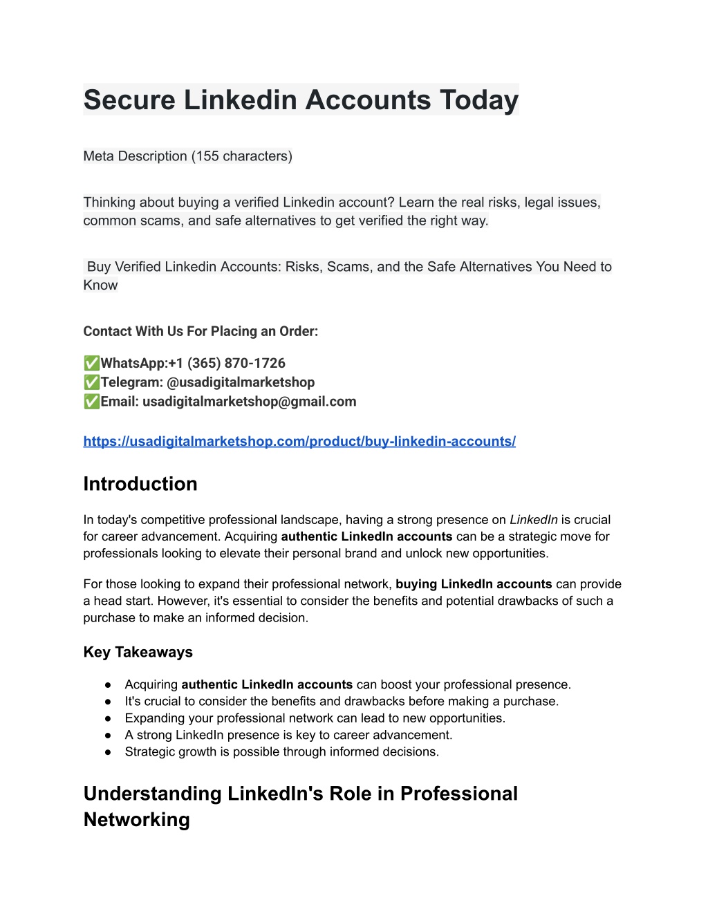 PPT - Secure Linkedin Accounts Today PowerPoint Presentation, free ...