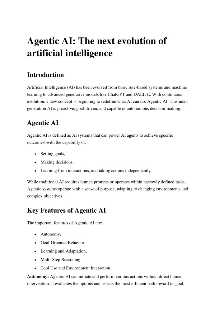 PPT - Agentic AI The next evolution of artificial intelligence_Credo ...