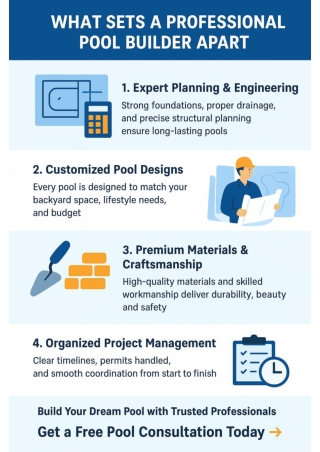 What Sets a Professional Pool Builder Apart