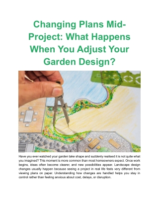 Changing Plans Mid-Project What Happens When You Adjust Your Garden Design