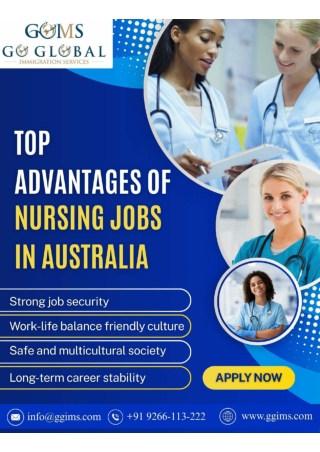 Top Advantages of Nursing Jobs in Australia