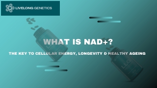 What Is NAD ? Benefits for Energy, Longevity & Healthy Ageing