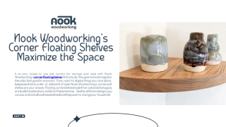 Nook Woodworking’s Corner Floating Shelves Maximize the Space