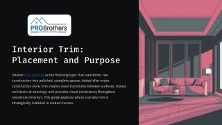 Interior Trim Explained Placement and Purpose