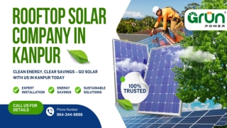 Explore the Future of Rooftop Solar Company in Kanpur