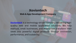 Xoviontech – Web & App Development Company