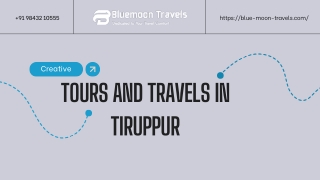 Bluemoon Travels – Tours, Travels & Taxi Services in Tiruppur