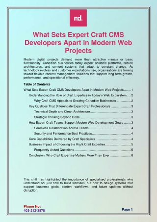 What Sets Expert Craft CMS Developers Apart in Modern Web Projects