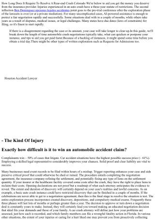 How Long Does A Personal Injury Claim Take?