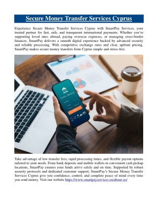 Secure Money Transfer Services Cyprus