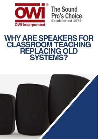 Speaker for Classroom Teaching – Clear Sound for Better Learning