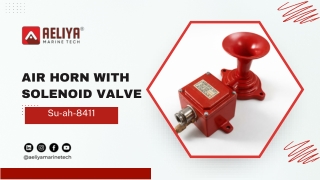 Seun Electric Su-ah-8411 Air Horn With Solenoid Valve Ac220V 60Hz 7 Bar