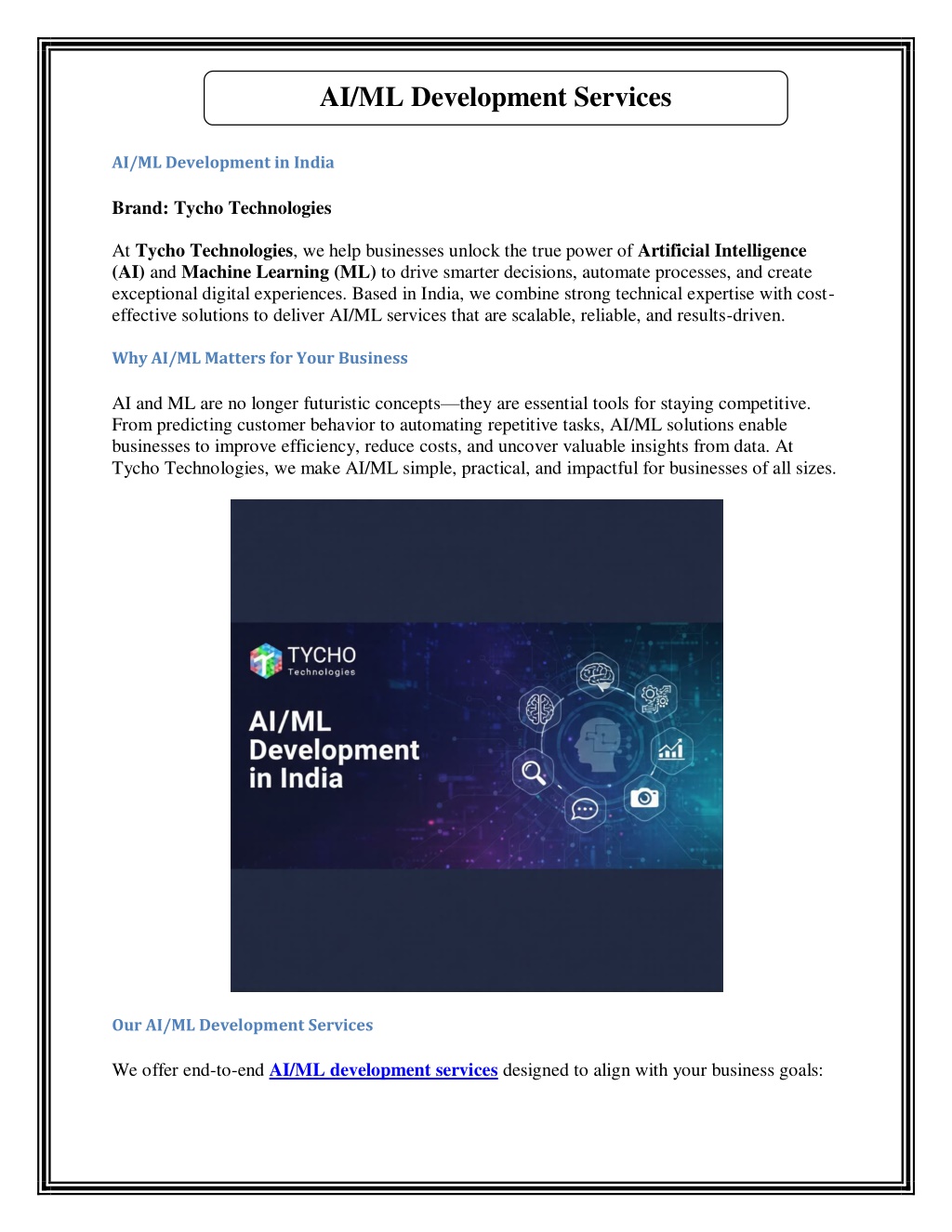 PPT - AI/ML Development Services PowerPoint Presentation, free download ...