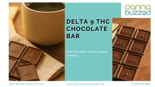 Delta 9 THC Chocolate Bar_  Get CannaBuzzed