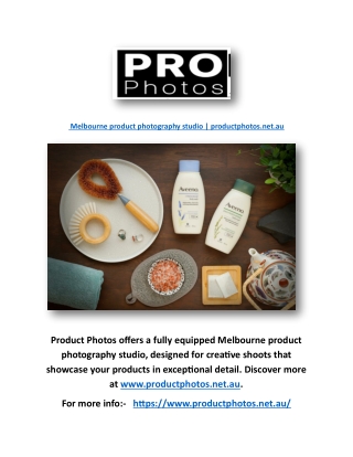 Melbourne product photography studio | productphotos.net.au