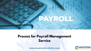 Process for Payroll management service
