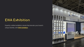 Bespoke Exhibition Stand Builders Custom Booth Design Europe - EWA Exhibition