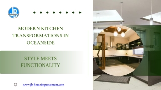 Modern Kitchen Transformations in Oceanside - Style Meets Functionality