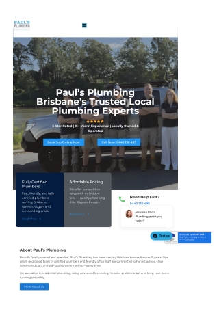 Plumber springfield lakes